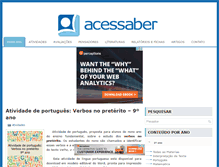 Tablet Screenshot of acessaber.com.br